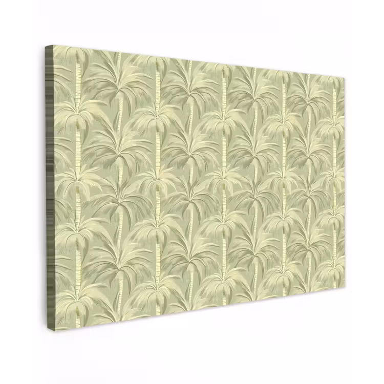 Palmwoud - Tropisch - Groen Tuinposter op houten frame 2 cm dik klein 845 -3d