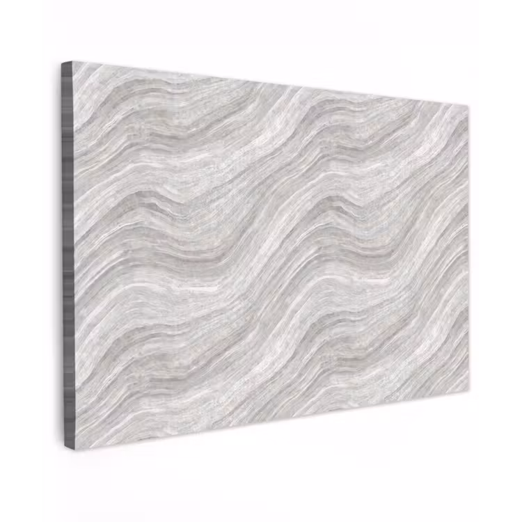 Patroon - Helder - Wit - Grijs Tuinposter op houten frame 2 cm dik klein 845 -3d
