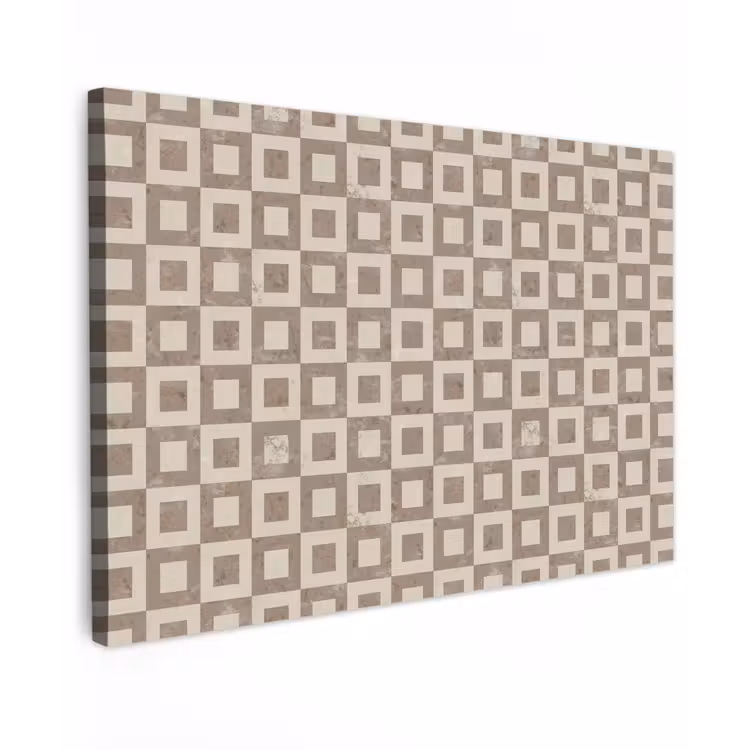 Patroon - Marmer - Beige Tuinposter op houten frame 2 cm dik klein 845 -3d