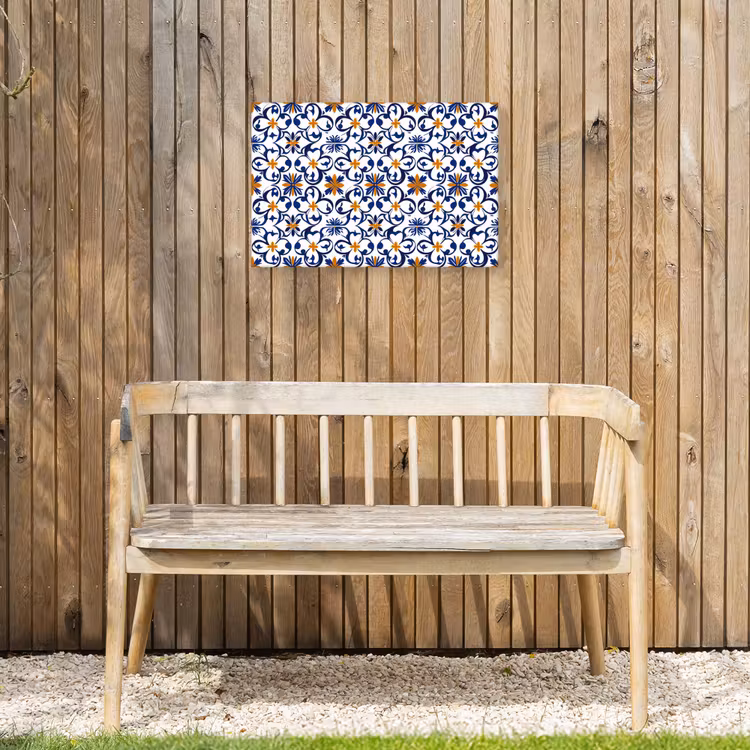 Patroon - Modern - Kleurrijk Tuinposter op houten frame 2 cm dik klein 845 -sfeer4