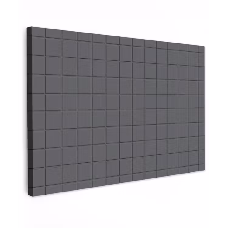 Patroon - Tegel - Grafiet - Grijs Tuinposter op houten frame 2 cm dik klein 845 -3d