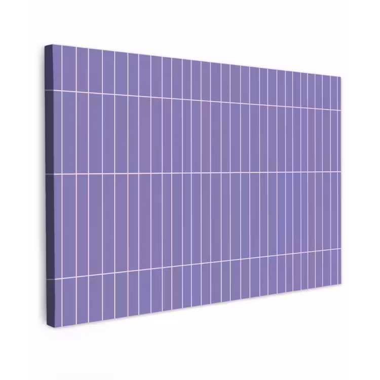 Patroon - Tegel - Lila Tuinposter op houten frame 2 cm dik klein 845 -3d
