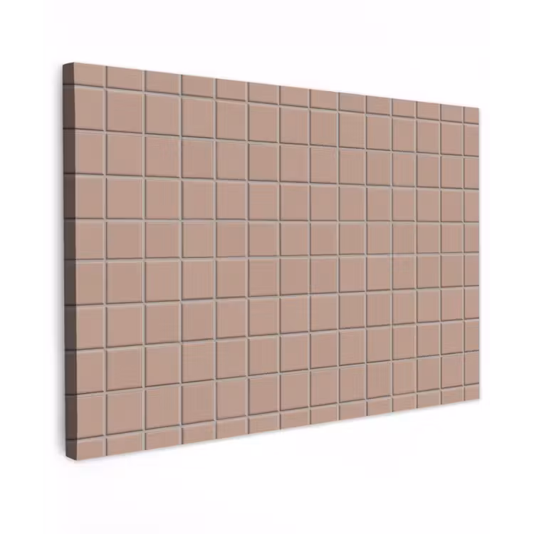 Patroon - Tegel - Oudroze Tuinposter op houten frame 2 cm dik klein 845 -3d