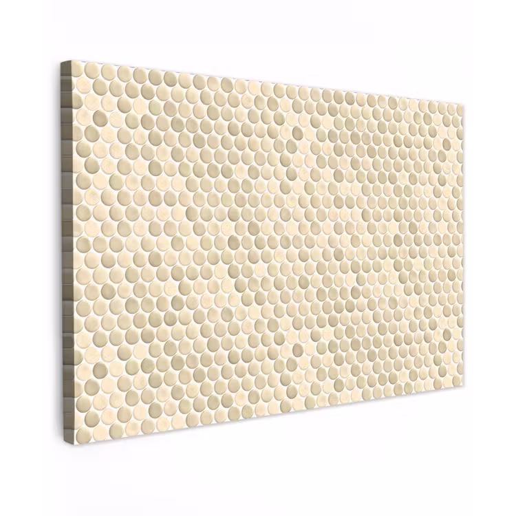 Penny - Mozaïek - Zand Tuinposter op houten frame 2 cm dik klein 845 -3d
