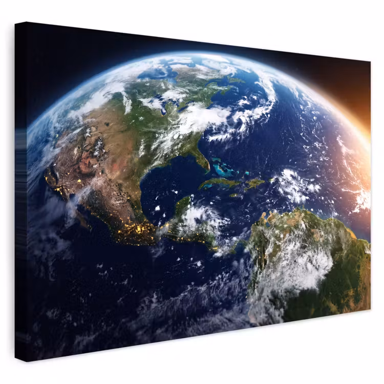 Buiten canvas - Planeet - Ruimte - Kosmos - Planeet - Ruimte - Kosmos Tuinposter op houten frame 2 cm dik klein