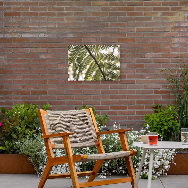 Plant - Blad - Natuur - Groen - Detail Tuinposter op houten frame 2 cm dik klein -sfeer3