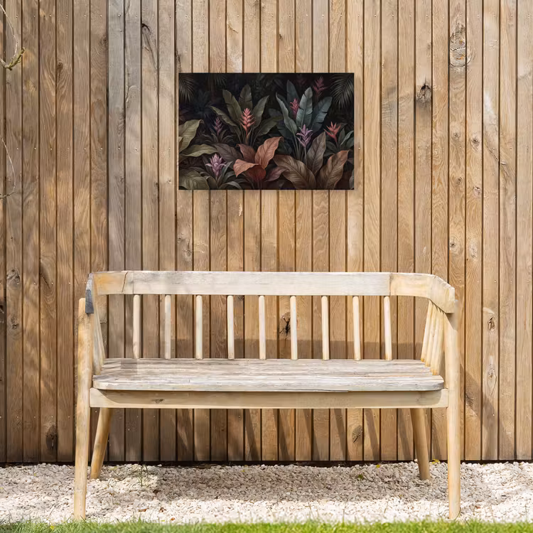 Planten - Tropisch - Jungle - Donker - Natuur Tuinposter op houten frame 2 cm dik klein -sfeer4