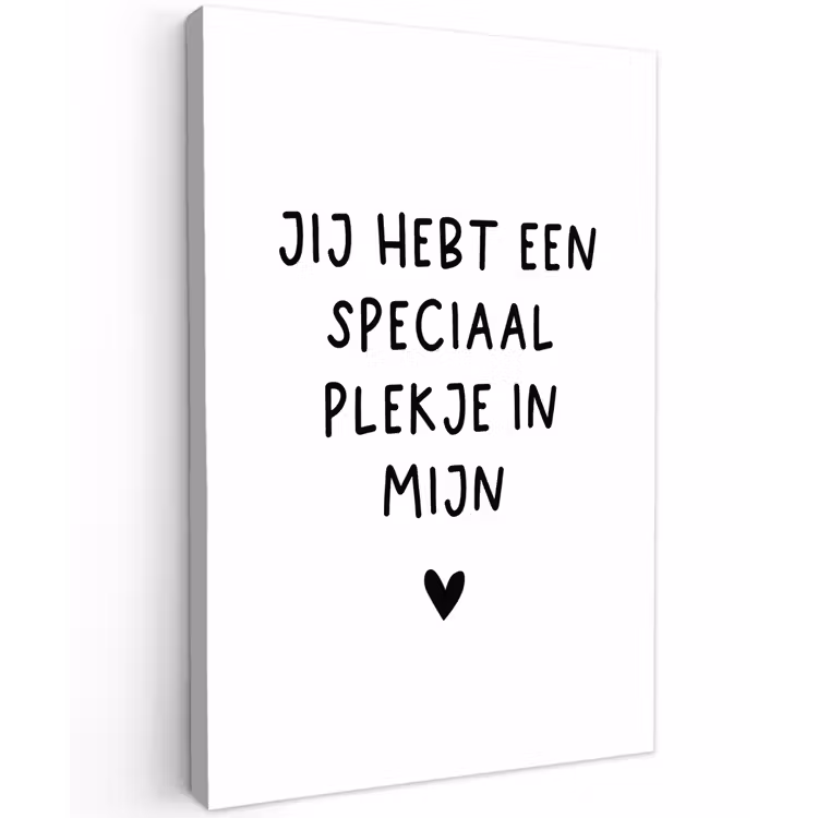 Quotes - Een speciaal plekje in mijn hart - Spreuken Tuinposter op houten frame 2 cm dik klein -3d