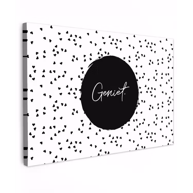 Quotes - Geniet - Zomer - Tekst Tuinposter op houten frame 2 cm dik klein -3d