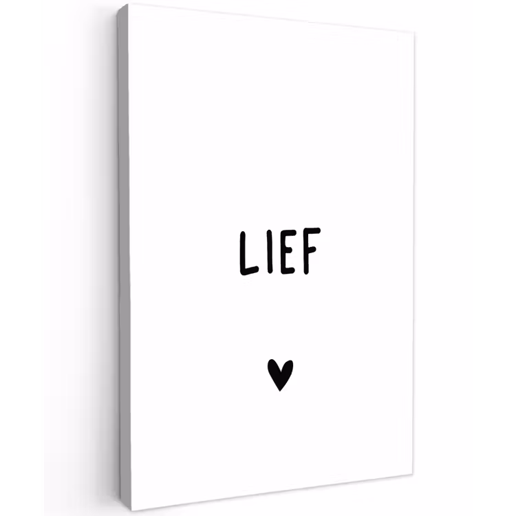 Quotes - Lief - Spreuken Tuinposter op houten frame 2 cm dik klein -3d