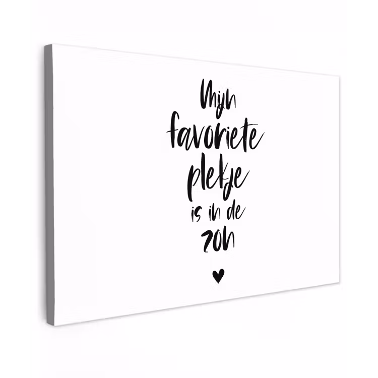 Quotes - Mijn favoriete plekje in in de zon - Zomer - Zon - Tekst Tuinposter op houten frame 2 cm dik klein -3d