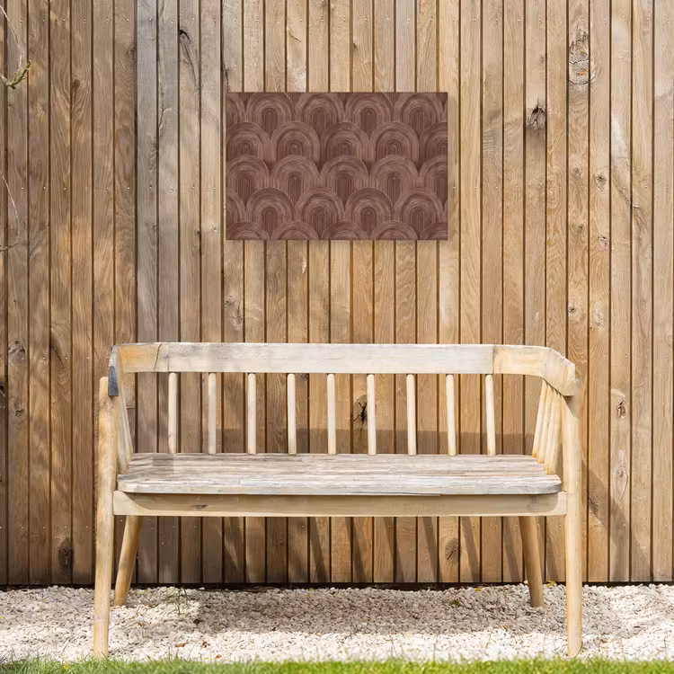 Ritmisch - Effect - Bruin Tuinposter op houten frame 2 cm dik klein 845 -sfeer4