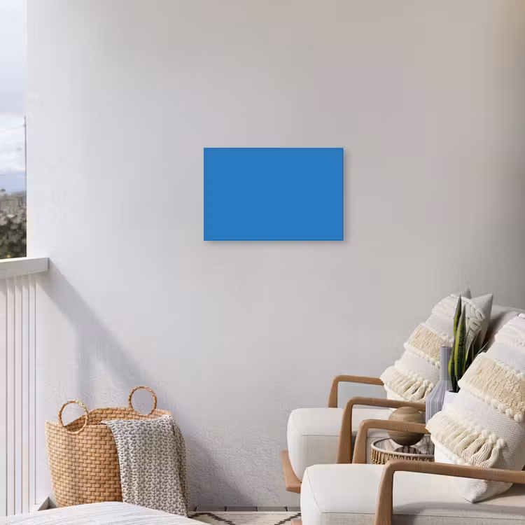 Royal - Blue - Blauw Tuinposter op houten frame 2 cm dik klein 845 -sfeer1