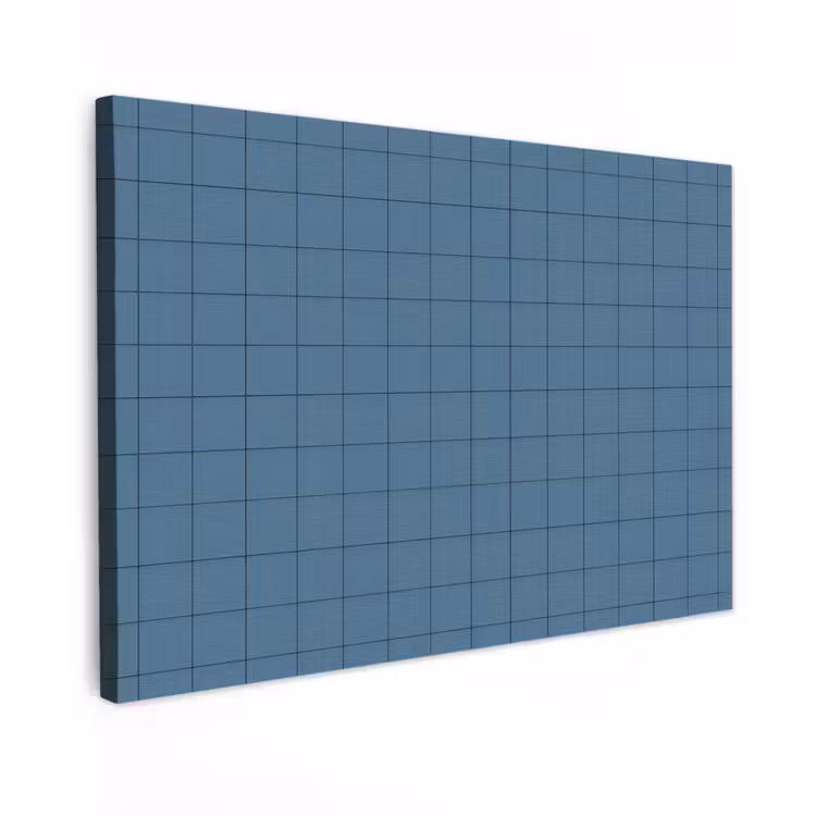Ruiten - Geometrisch - Blauw Tuinposter op houten frame 2 cm dik klein 845 -3d