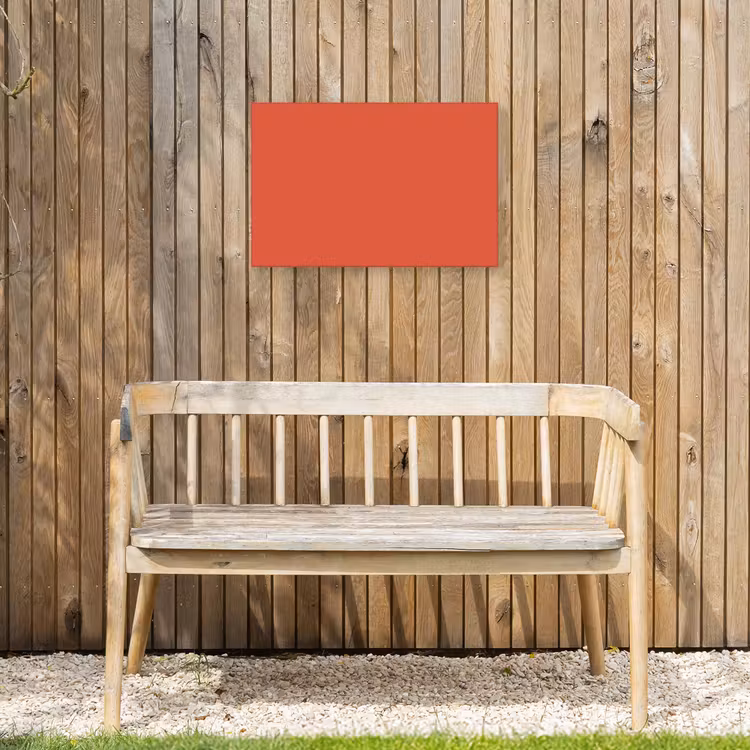 Rustic - Clay - Oranje Tuinposter op houten frame 2 cm dik klein 845 -sfeer4