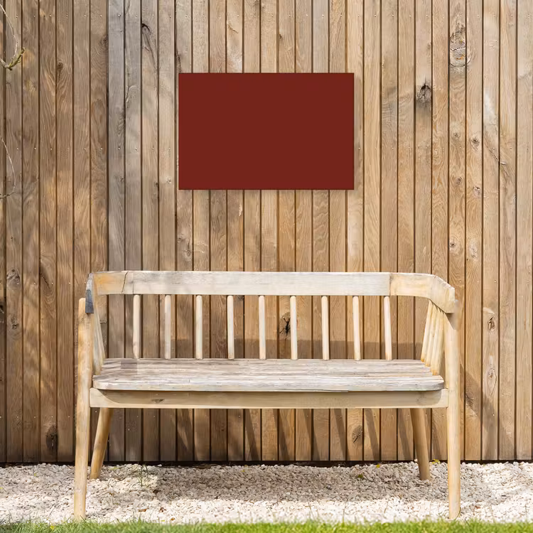 Rustic - Terracotta - Rood Tuinposter op houten frame 2 cm dik klein 845 -sfeer4