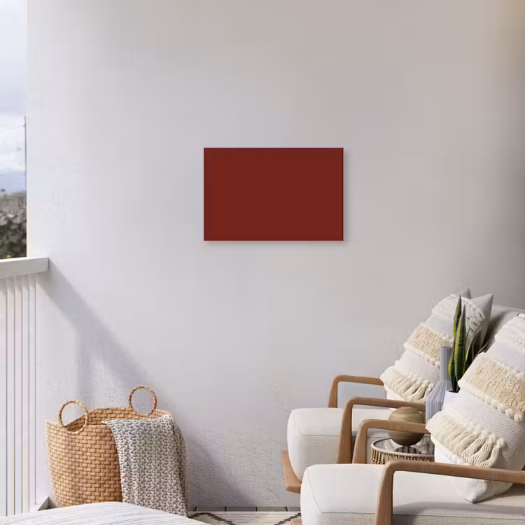 Rustic - Terracotta - Rood Tuinposter op houten frame 2 cm dik klein 845 -sfeer1