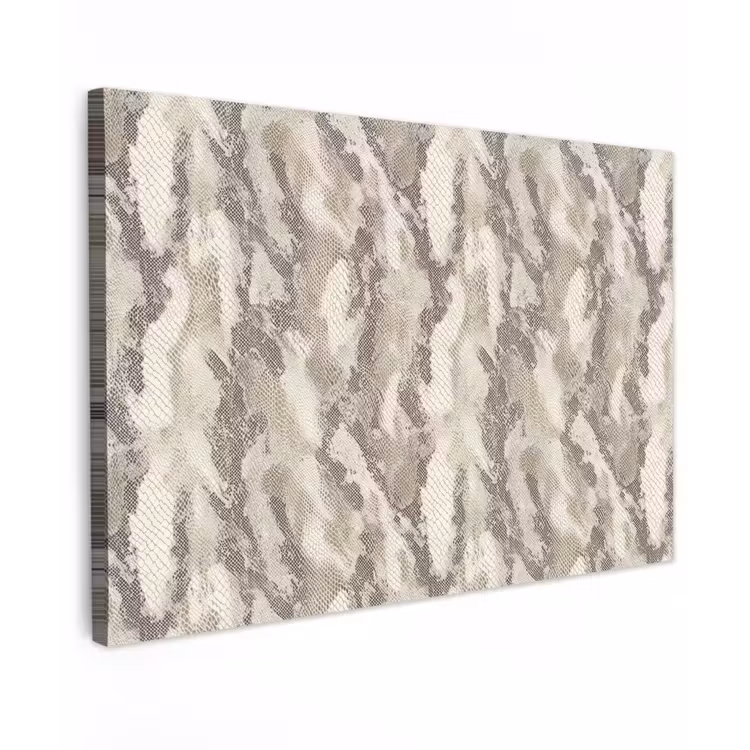 Slang - Patroon - Taupe Tuinposter op houten frame 2 cm dik klein 845 -3d