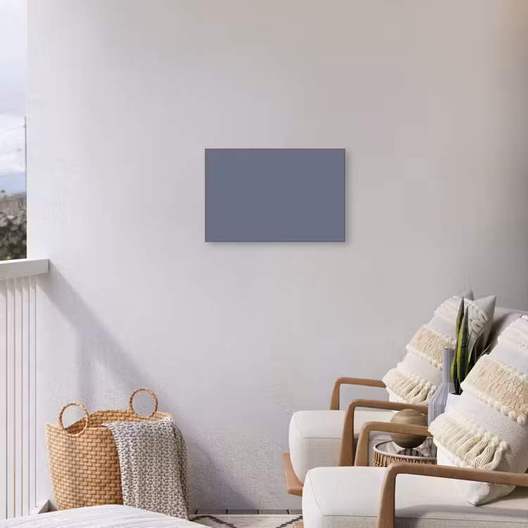 Slate - Whisper - Blauw Tuinposter op houten frame 2 cm dik klein 845 -sfeer1