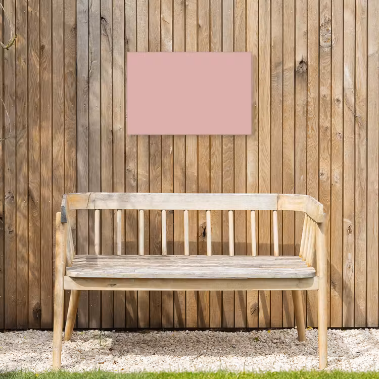Soft - Blush - Roze Tuinposter op houten frame 2 cm dik klein 845 -sfeer4