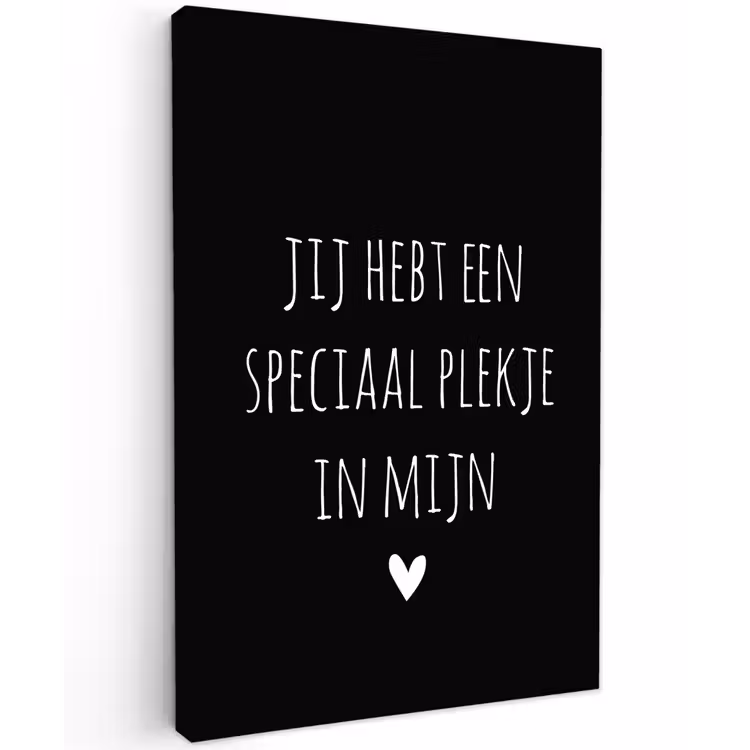 Spreuken - Een speciaal plekje in mijn hart - Quotes Tuinposter op houten frame 2 cm dik klein -3d