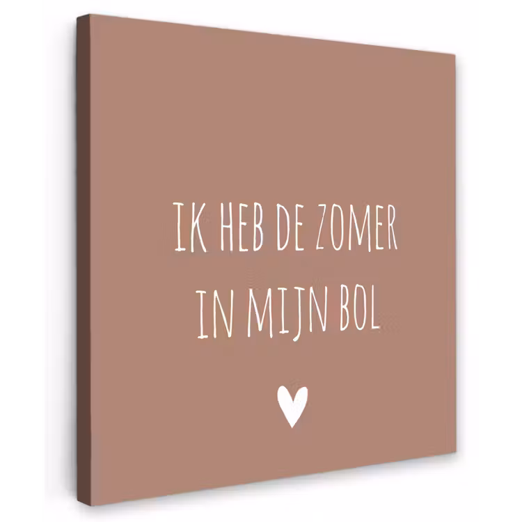 Spreuken - Ik heb de zomer in mijn bol - Quotes - André Hazes Tuinposter op houten frame 2 cm dik middel -3d