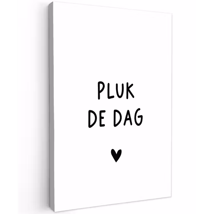 Spreuken - Pluk de dag - Quotes - Carpe diem Tuinposter op houten frame 2 cm dik klein -3d