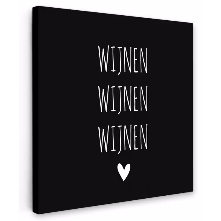 Spreuken - Quotes - Wijnen wijnen wijnen Tuinposter op houten frame 2 cm dik middel -3d
