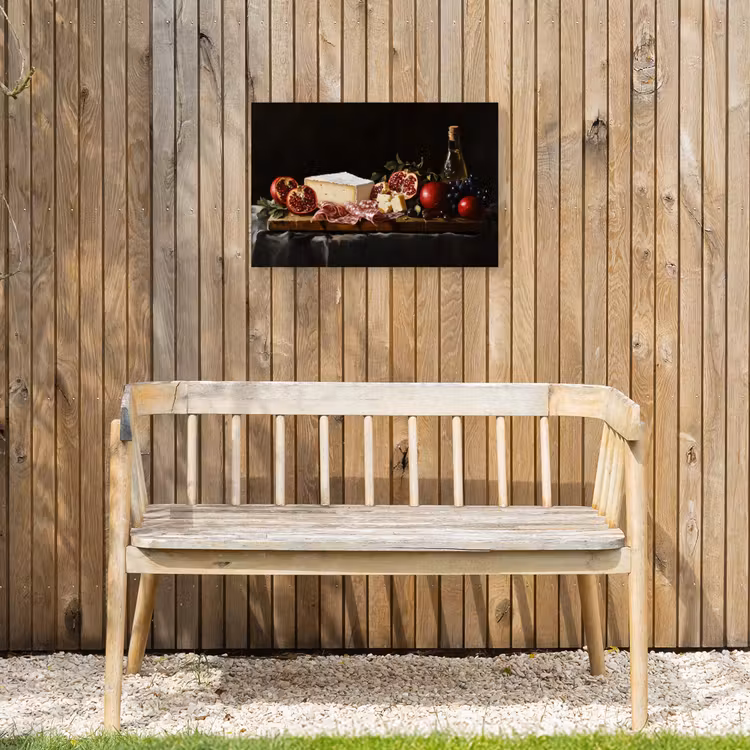 Stilleven - Vintage - Borrelplank Tuinposter op houten frame 2 cm dik klein -sfeer4
