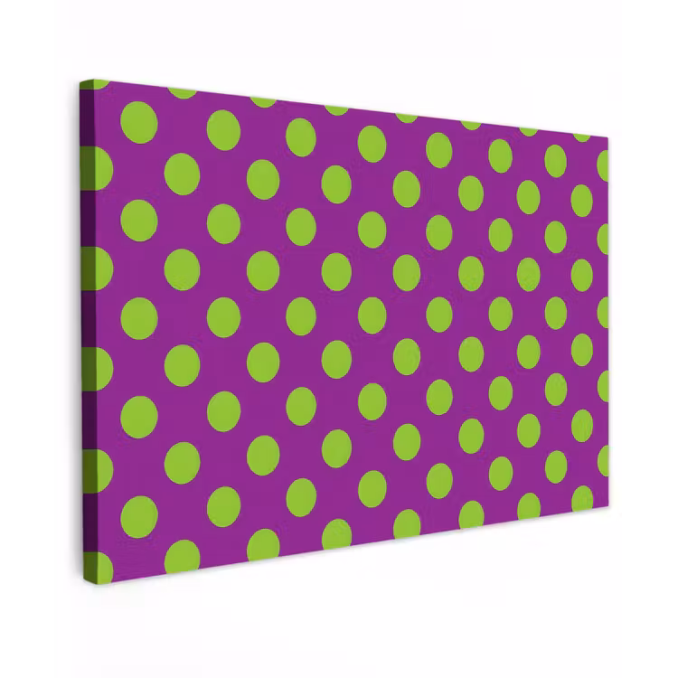 Stippen - Klassiek - Groen Tuinposter op houten frame 2 cm dik klein 845 -3d