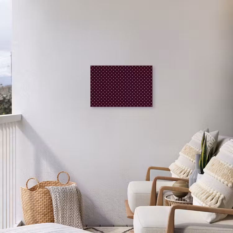 Stippen - Modern - Paars Tuinposter op houten frame 2 cm dik klein 845 -sfeer1
