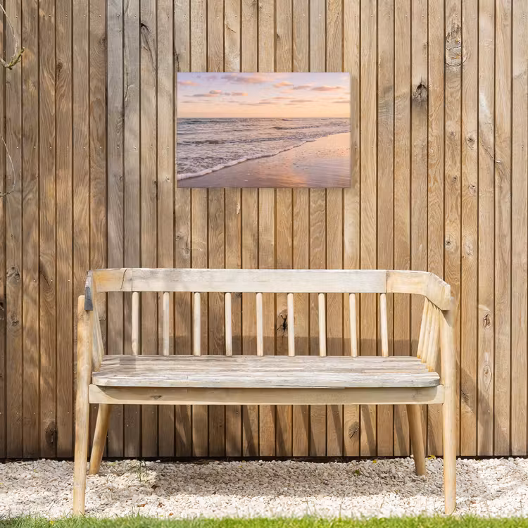 Strand - Branding - Wolken Tuinposter op houten frame 2 cm dik klein -sfeer4