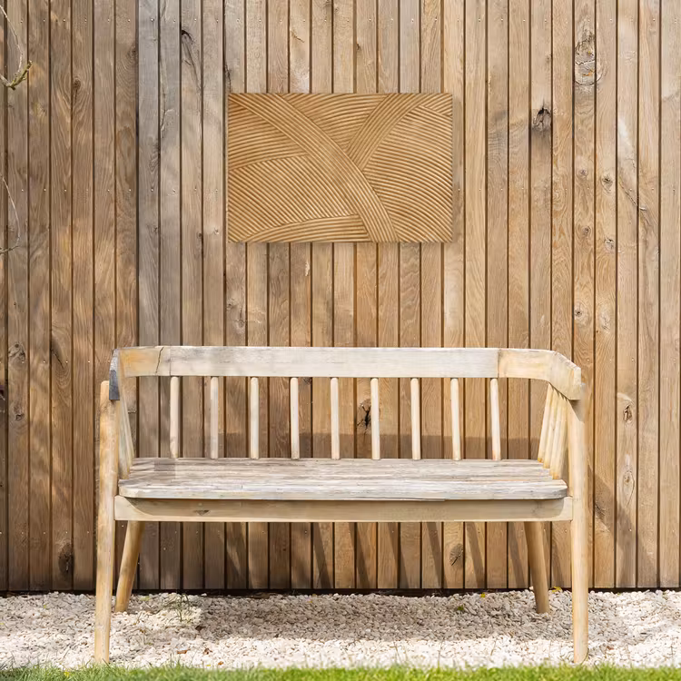 Structuur - Natuur - Kunst - Rotan Tuinposter op houten frame 2 cm dik klein -sfeer4