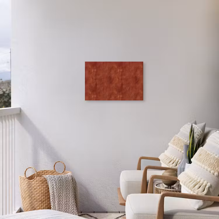 Stucwerk - Textuur  - Terracotta Tuinposter op houten frame 2 cm dik klein 845 -sfeer1