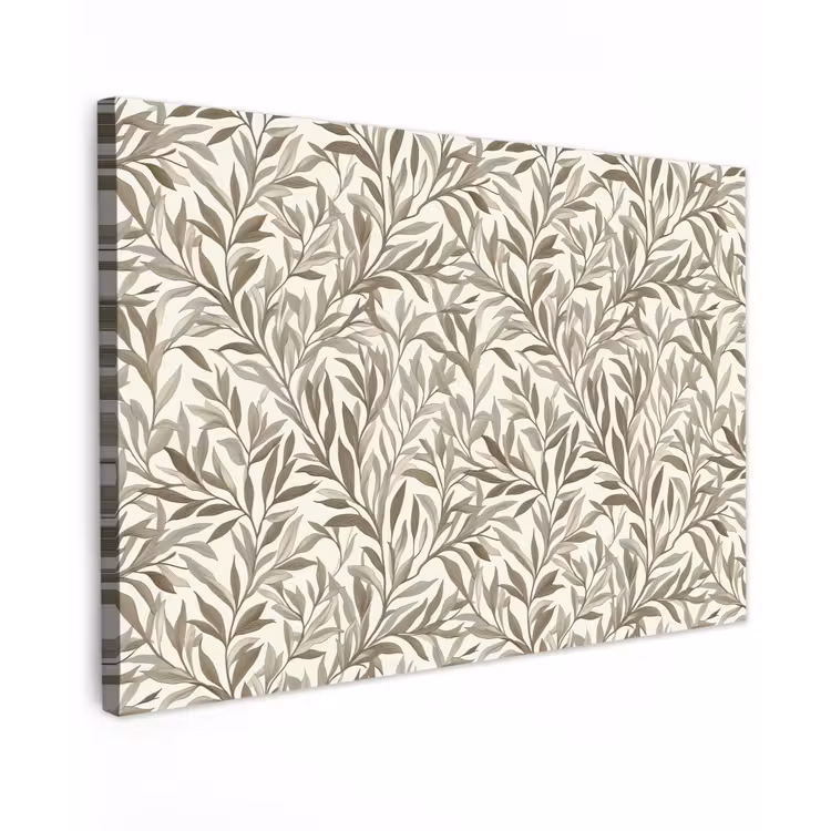 Takken - Botanisch - Taupe Tuinposter op houten frame 2 cm dik klein 845 -3d