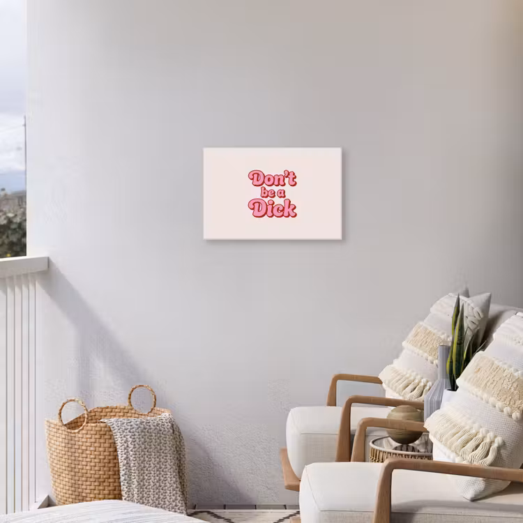 Tekst - Boodschap - Roze Tuinposter op houten frame 2 cm dik klein -sfeer1