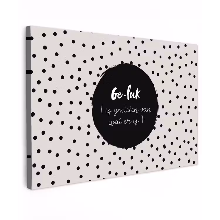 Tekst - Geluk definitie - Quotes - Geluk (is genieten van wat er is) - Woordenboek Tuinposter op houten frame 2 cm dik klein -3d