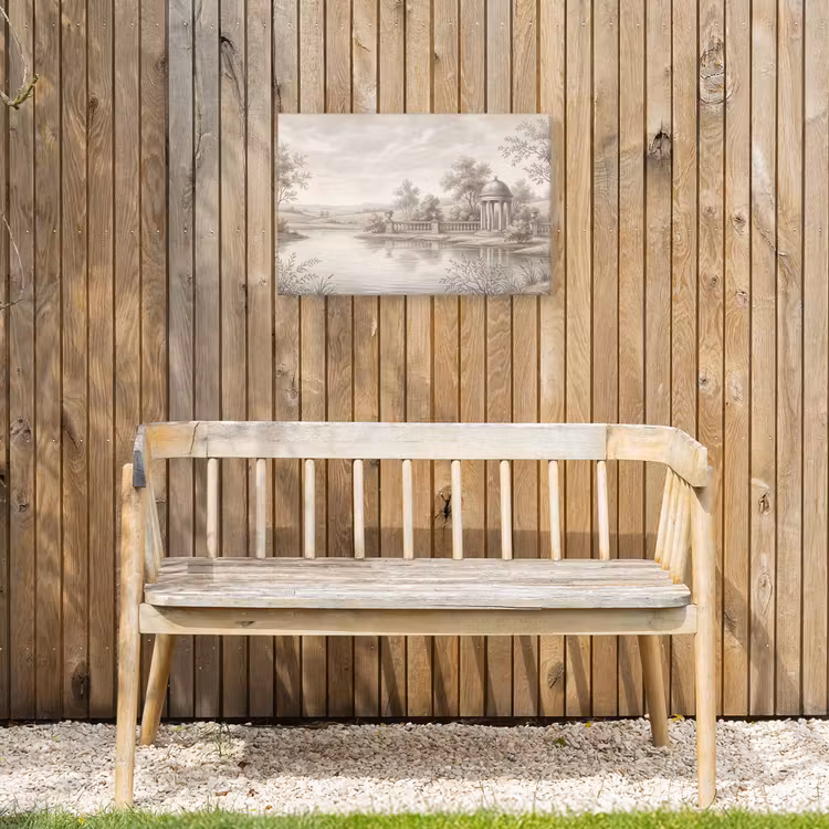 Terras - Water - Natuur - Landschap Tuinposter op houten frame 2 cm dik klein -sfeer4