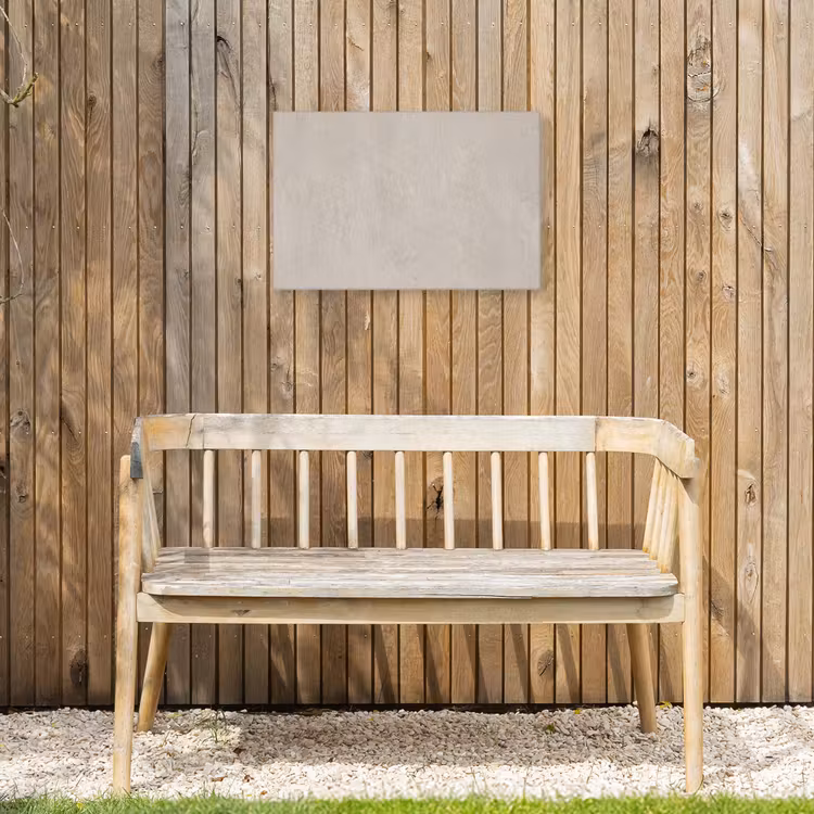 Textuur - Effen - Abstract - Beige Tuinposter op houten frame 2 cm dik klein -sfeer4