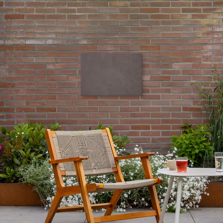Textuur - Grijs - Modern - Abstract - Oppervlak Tuinposter op houten frame 2 cm dik klein -sfeer3