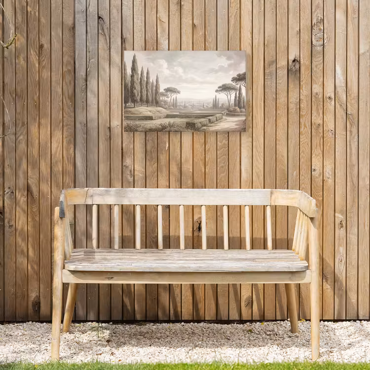 Vallei - Tuin - Natuur - Groen Tuinposter op houten frame 2 cm dik klein -sfeer4