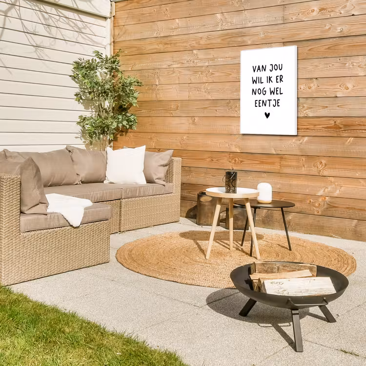 Van jou wil ik er nog wel eentje - Quotes - Spreuken Tuinposter op houten frame 2 cm dik klein -sfeer2