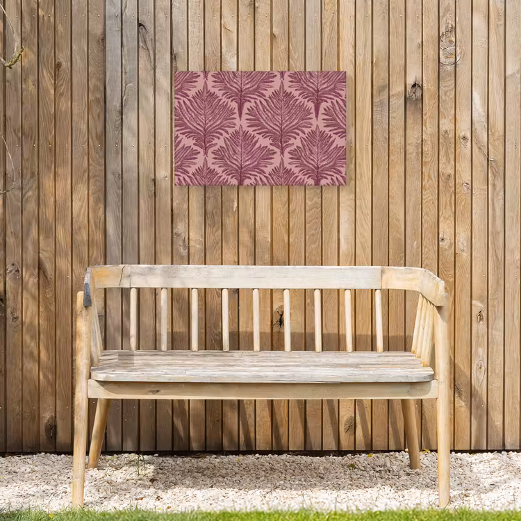 Varen - Patroon - Paars Tuinposter op houten frame 2 cm dik klein 845 -sfeer4