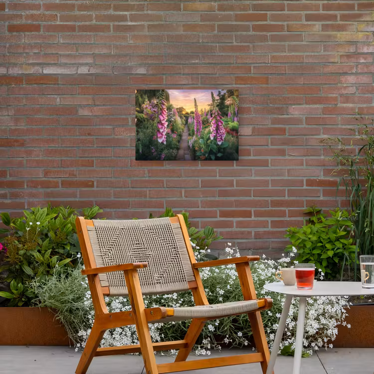 Vingerhoedskruid - Bloemen - Tuin Tuinposter op houten frame 2 cm dik klein -sfeer3