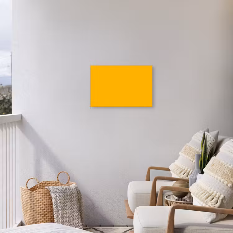 Vivid - Amber - Geel Tuinposter op houten frame 2 cm dik klein 845 -sfeer1