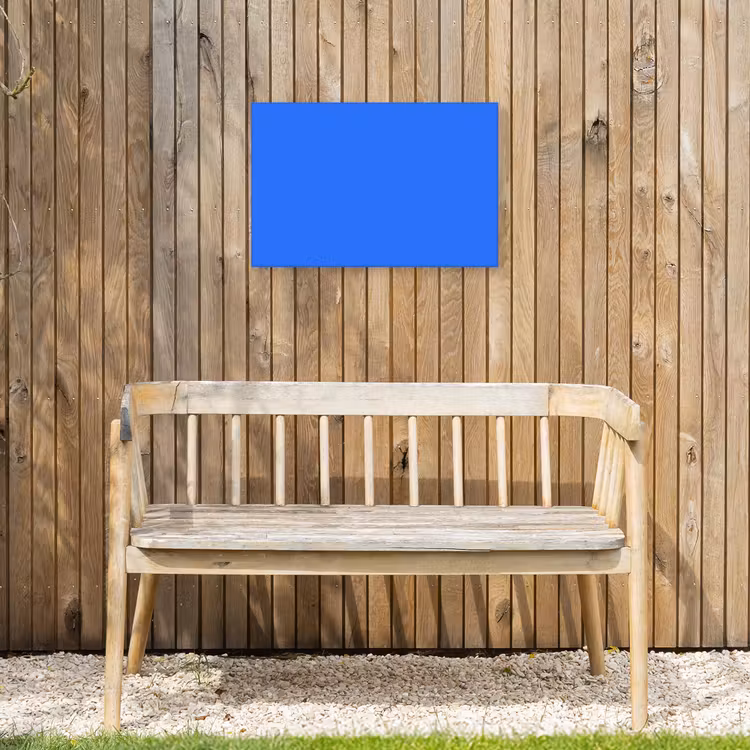 Vivid - Cobalt - Blauw Tuinposter op houten frame 2 cm dik klein 845 -sfeer4