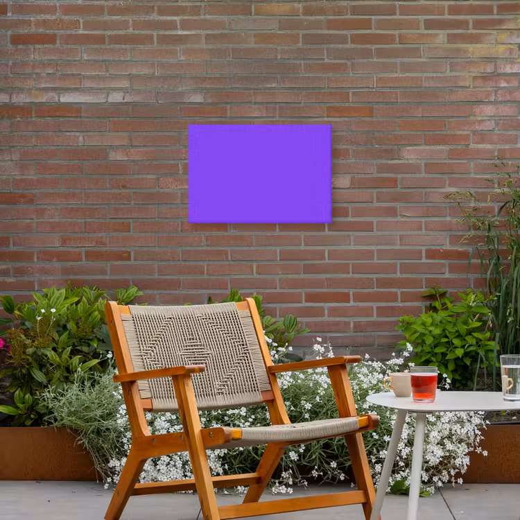 Vivid - Violet - Paars Tuinposter op houten frame 2 cm dik klein 845 -sfeer3