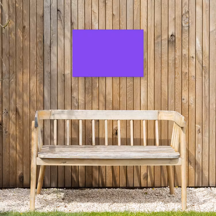 Vivid - Violet - Paars Tuinposter op houten frame 2 cm dik klein 845 -sfeer4
