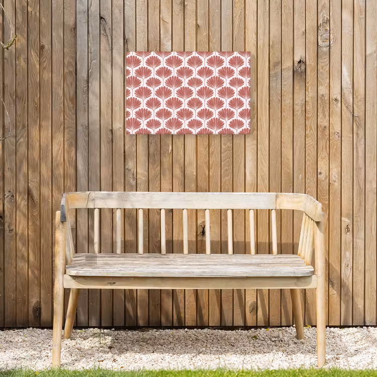 Waaier - Motief - Terra Tuinposter op houten frame 2 cm dik klein 845 -sfeer4