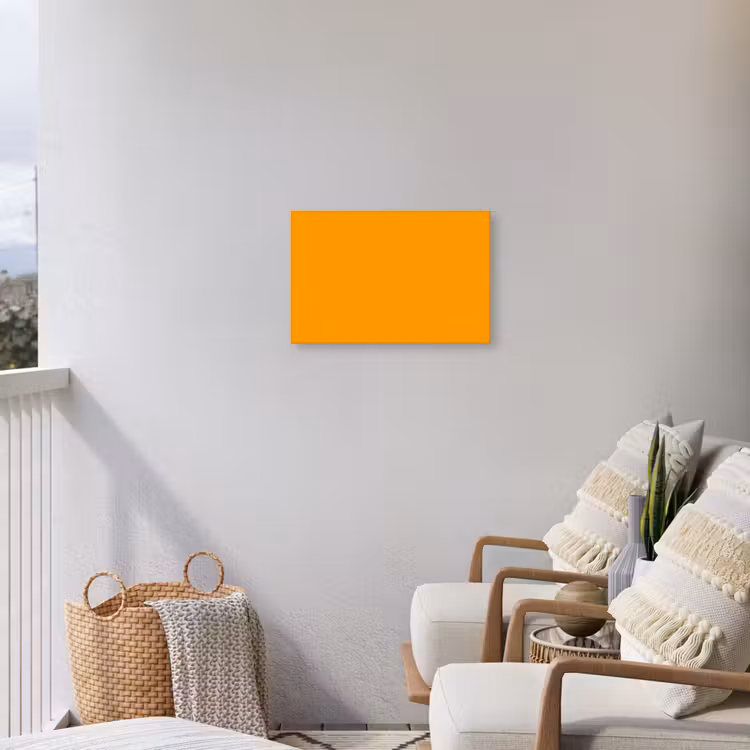Warm - Ochre - Oranje Tuinposter op houten frame 2 cm dik klein 845 -sfeer1